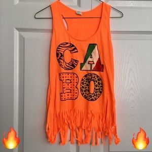 🛍FWP Cabo fringe tank top
